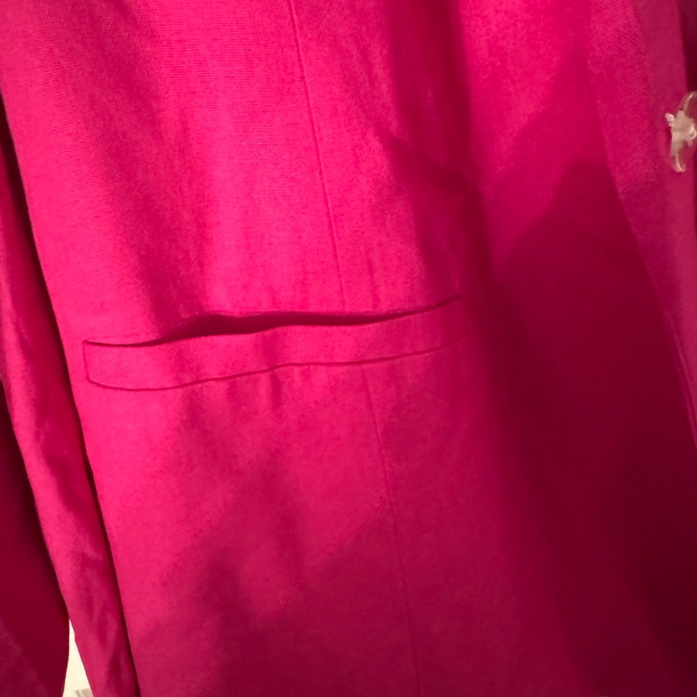 Eloquii Vibrant Pink Belted Blazer & Pantsuit - Picture 7 of 7